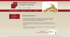 Desktop Screenshot of kleinschmidtundpartner.de